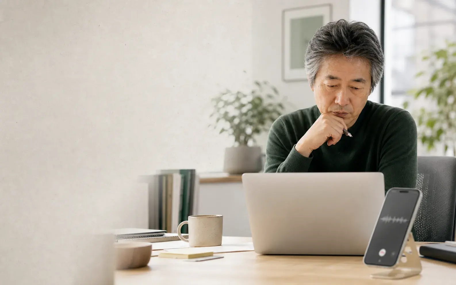 Recruiter reviewing evidence from an AI pre-qualification interview